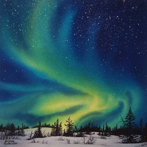 Northern lights | Coloured pencil tutorial - STEP BY STEP ART